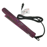 hot selling products beauty use crystal other hair styling tools titanium hair straightener with bling bedazzled flat iron