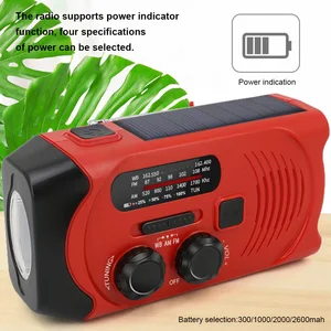 radio receiver hand crank emergency survival led flashlight power bank camping backpacking phone charger orange free global shipping