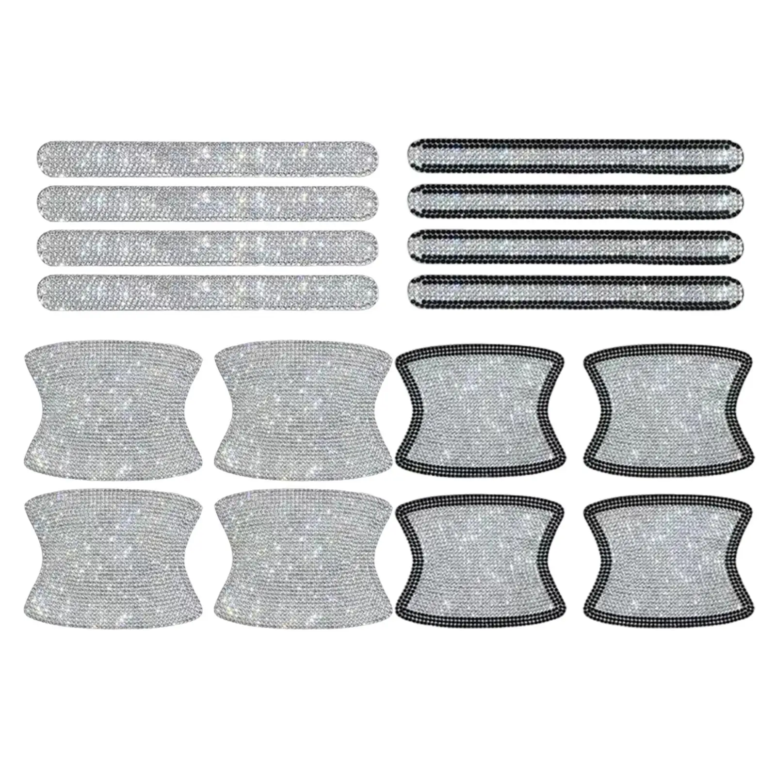 

8 шт., водонепроницаемые наклейки Стразы на дверные ручки автомобиля