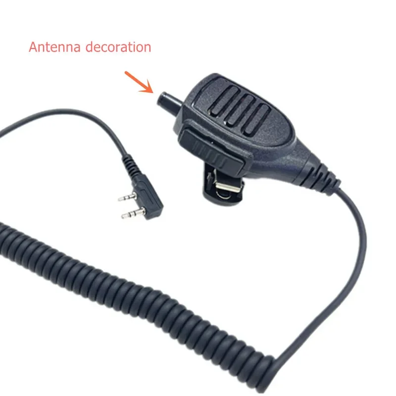 Фото Динамик-микрофон PTT с антенной для Baofeng UV-5R BF-888S UV-82 UV-S9 PLUS UV 13 Pro UV-16 Pro Kenwood двустороннее радио №4