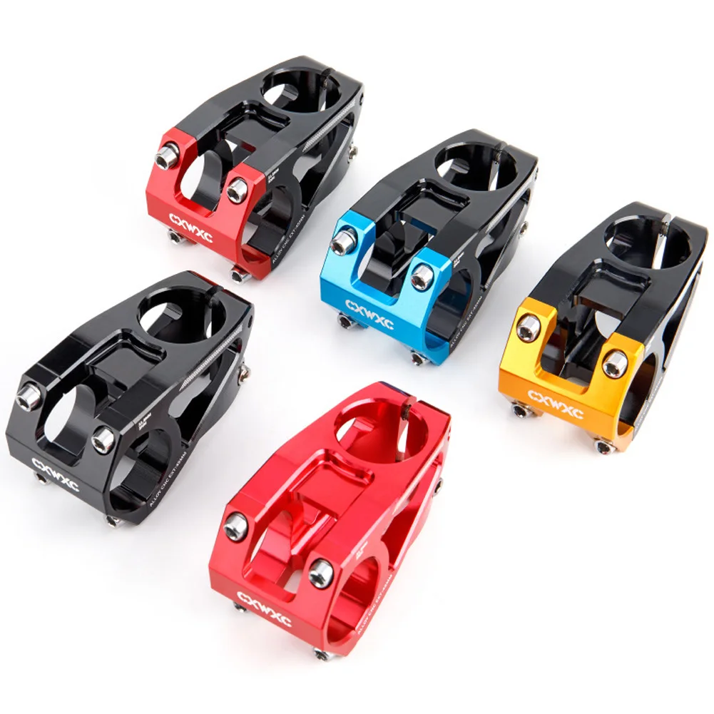 

50mm Ultralight Bicycle Handlebar Short Stem MTB Mountain Road Bike Aluminum Stem CNC Shock Absorption Cycling Bicycle Parts