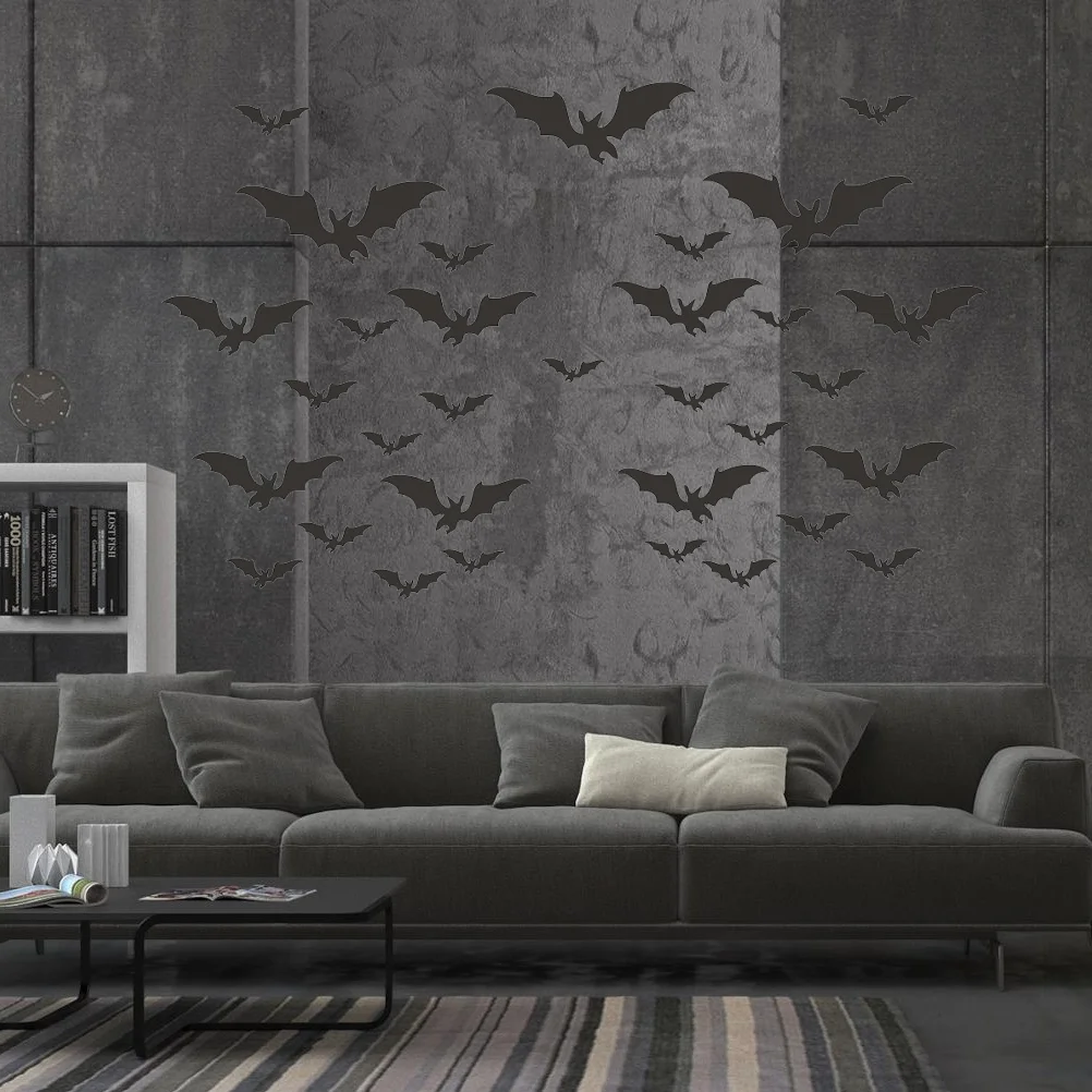 

1PC Adhesive Environmental Friendly Removable Bats Wall Sticker Wallpaper