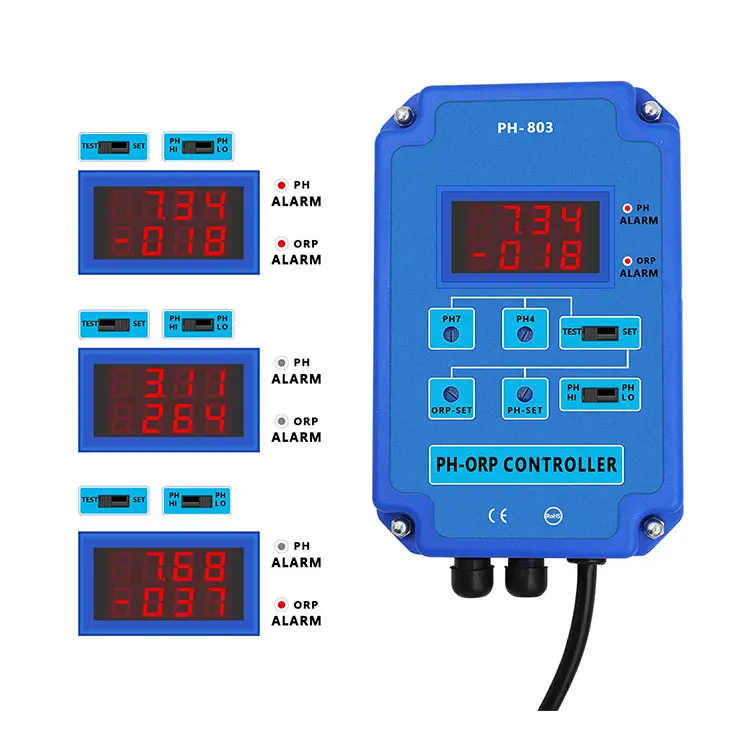 

manufacturers digital ph803 ph meter ORP controller