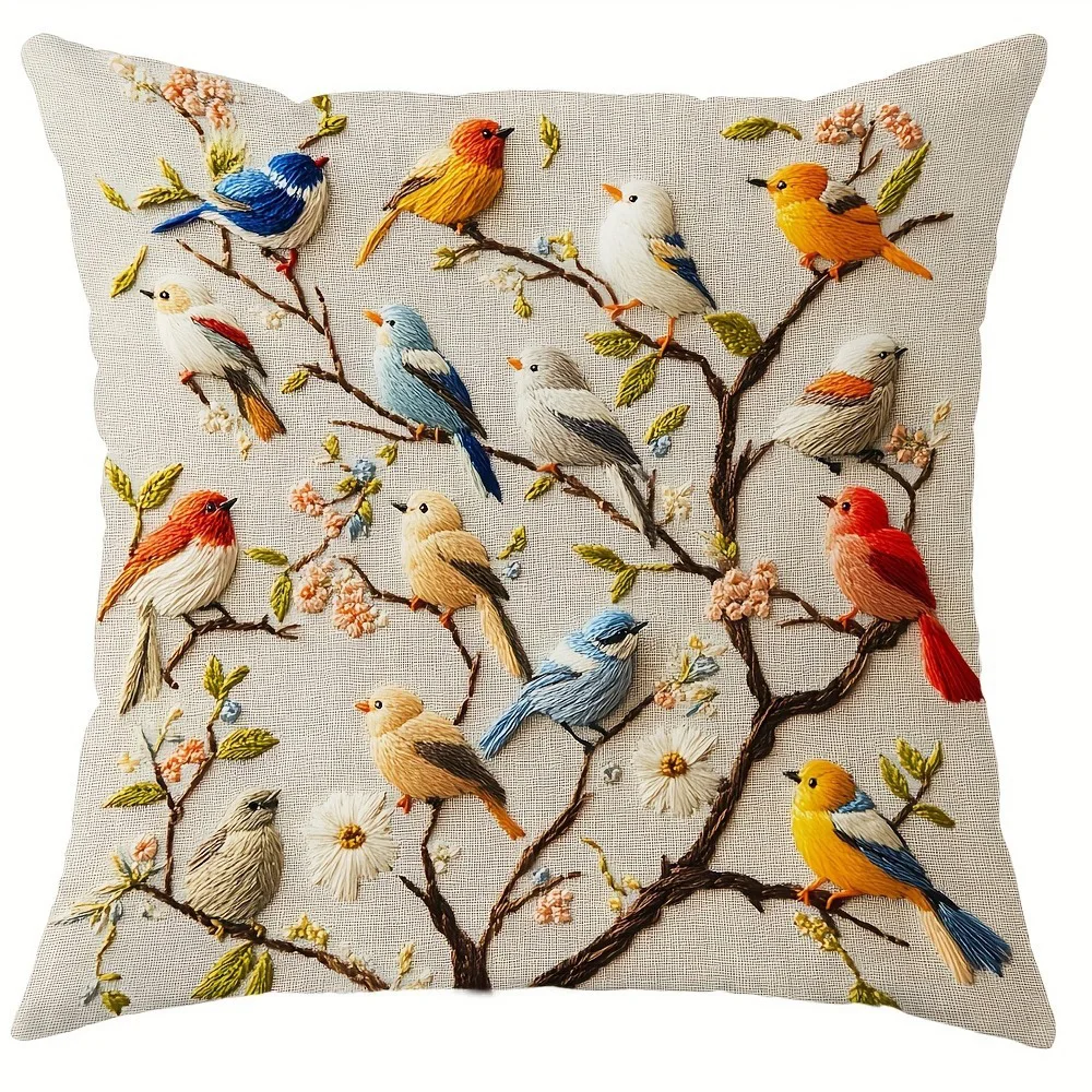 

Наволочки из полиэстера велюра с принтом птицы 40x40/45x45/50x50/60x60 см
