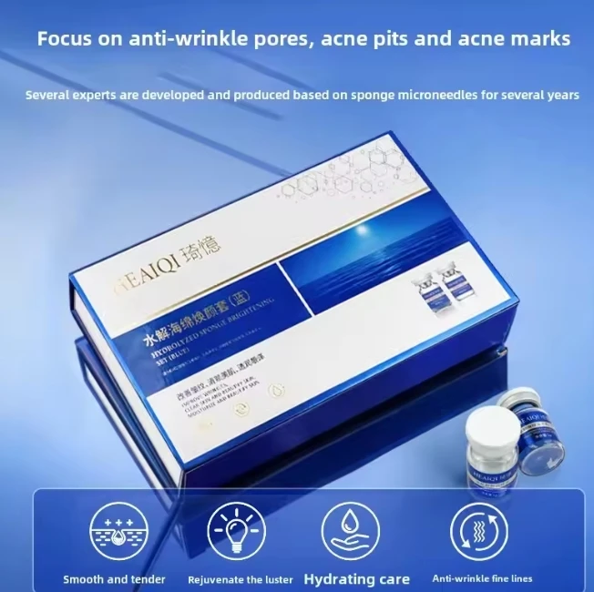 Фото Губка для лица Микрокристаллическая лиофилизированная пудра Регенерация коллагена Натуральный биологический экстракт Губчатые губки Оновление клеток кожи №1