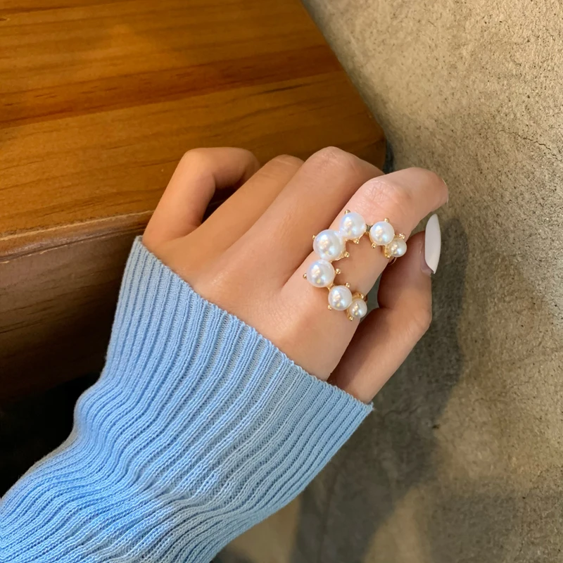 Открытое кольцо корейского стиля Симпл Лав Кэтс Ай Леди инс Стиль Минорити Дизайн Баттерфляй Фэшн Темперамент Индекс Фингер Рингс он.