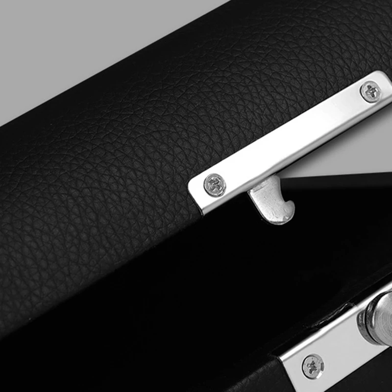 

Black Reeds Holder Storage Box PU Leather Protector Case 33 X 18 X 7.6Cm For Oboe Accessories
