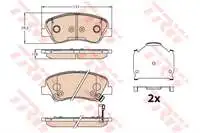 

TRW GDB3630 ON BRAKE BALATASI I20 2015 - ACCENT BLUE 2011- KIA RIO 2011- I20 2015-(PIN BOW HOLE) KAMPANYALI (.)