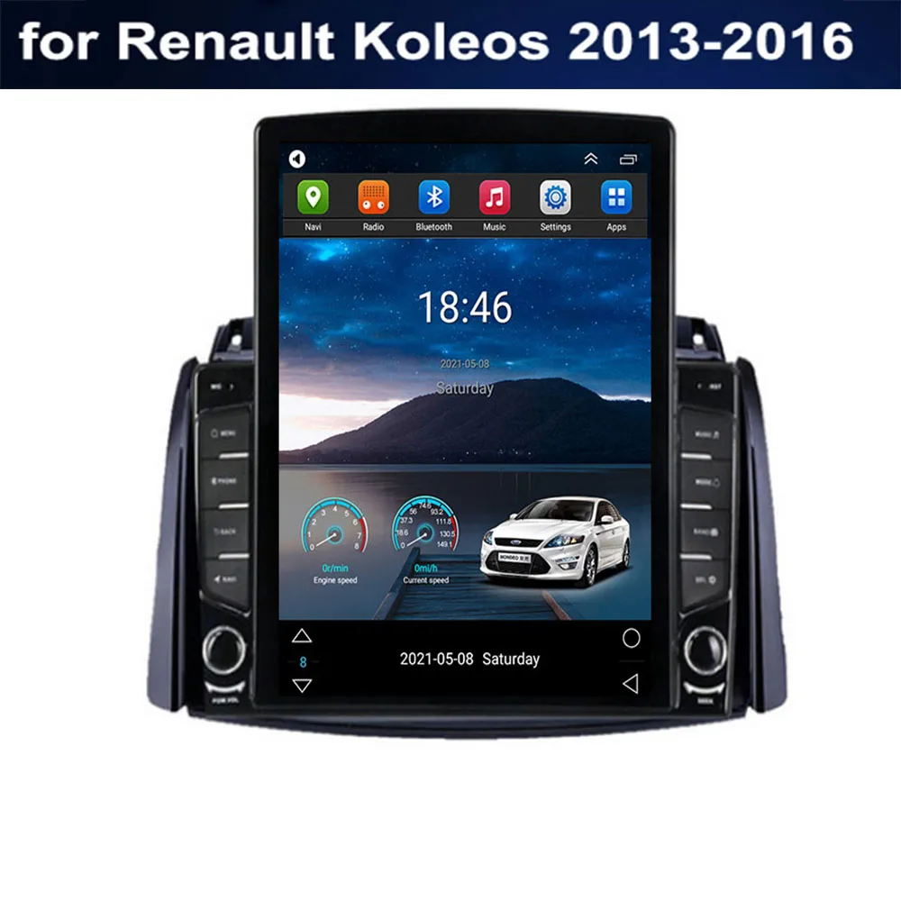 

For Tesla Style 2 Din Android 12 Car Radio For Renault Koleos 2013 -035 Multimedia Video Player GPS Stereo Carplay DSP RDS Camer