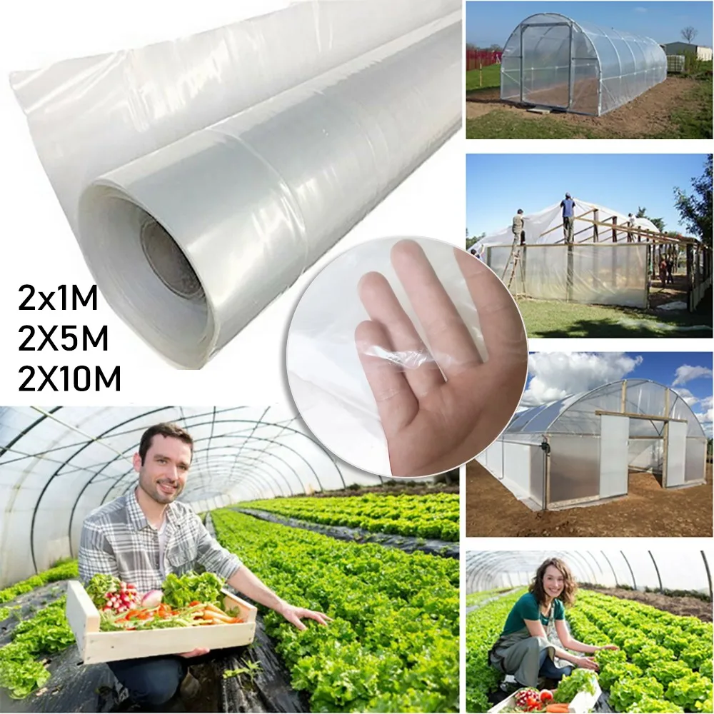 Plastic Greenhouse Poly Film Transparent Poly Hot House Cover Vegetable Greenhouse Agricultural Cultivation Ptotection Cover