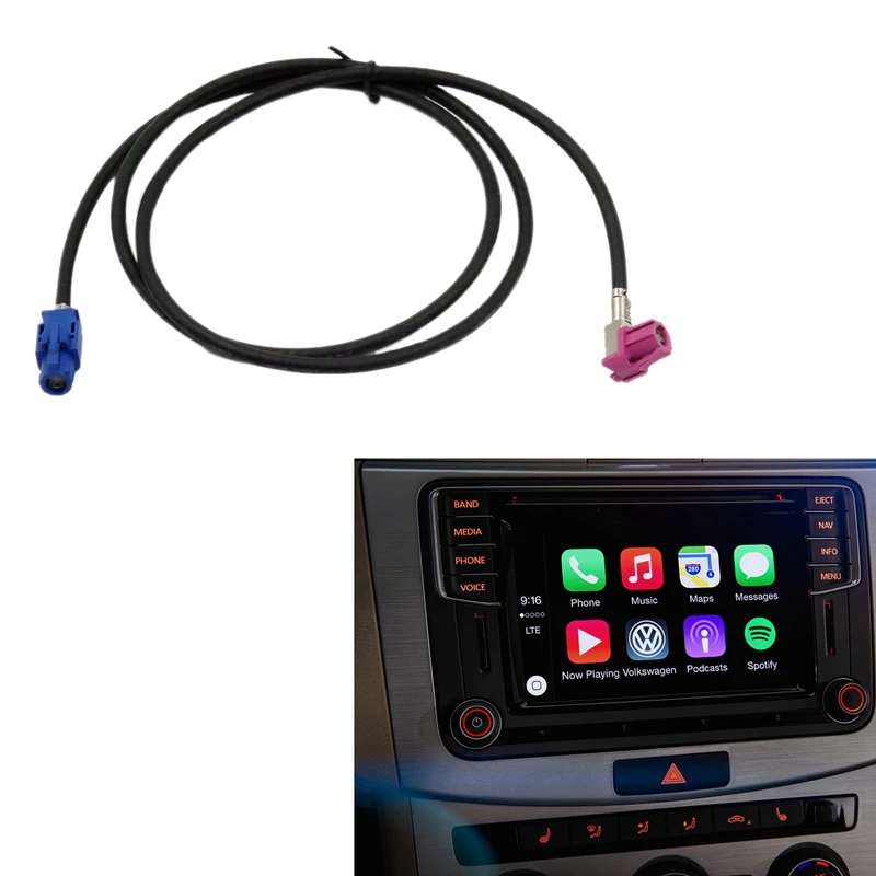 Для Passat B8 Tiguan MQB MIB STD2 ZR NAV Discover Pro радиоэкран кабель жгут проводов 100 см