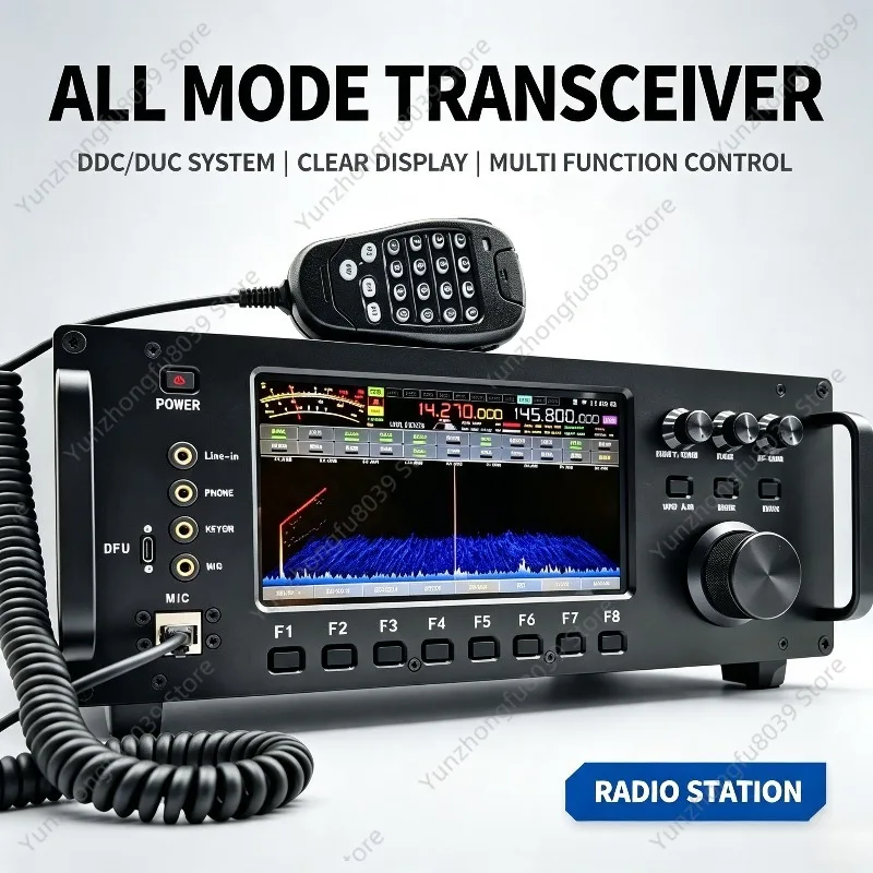 Фото 100-ваттный всережимный трансивер DDC DUC с частотой 0,5-750 МГц, 3D Waterfall Spectrum SDR для любительской радиосвязи №1