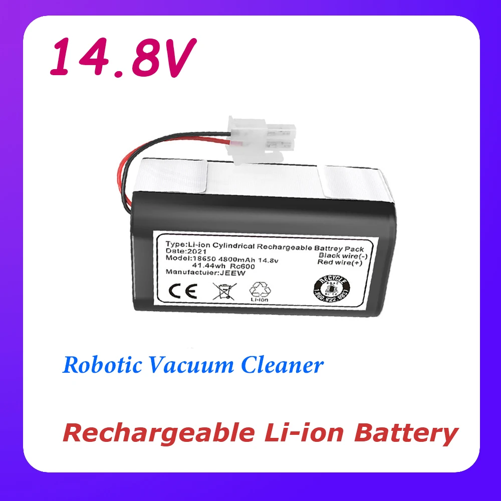 

New 14.8V Rechargeable Li-ion Robotic Vacuum Cleaner Battery for- ILIFE Ecovacs A4s A4 A6 A9 V7 V7s V7s Pro Robotic for-Chuwi