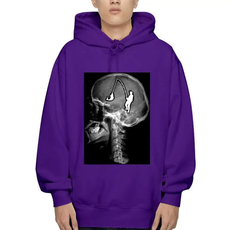 

Fishinger On The Brain Hoodie Funny Skull Fathers Day Dad Gif Mens Hoodys Hoodie Discoun 100 % Cotton Hoodie For Men