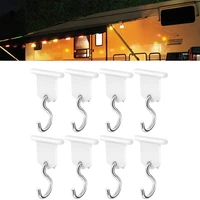 8pcs camping awning hooks clips rv tent hangers light hangers for caravan camper easy to use durable material space saving tool