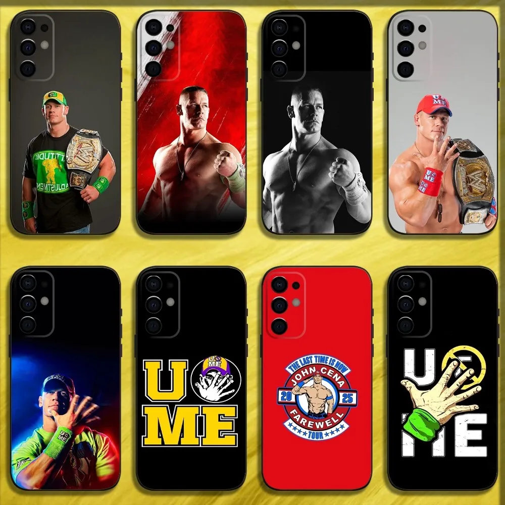 J-John Cena Wrestling Phone Case For Samsung S24 S21 S22 S23 S30 Ultra S20 Plus Fe Lite Note 10 9 5G Black Soft Cover