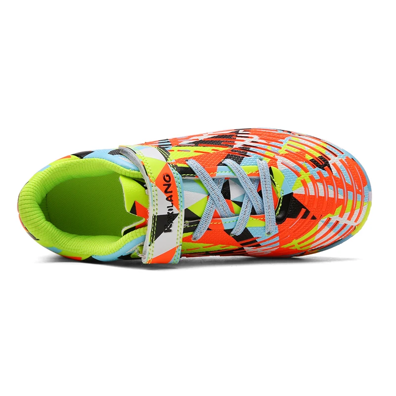 Professional Kids Football Shoes Boys And Girls  Soccer Boots Spikes Outdoor Antiskid Anti-Friction Sports Training Sneakers