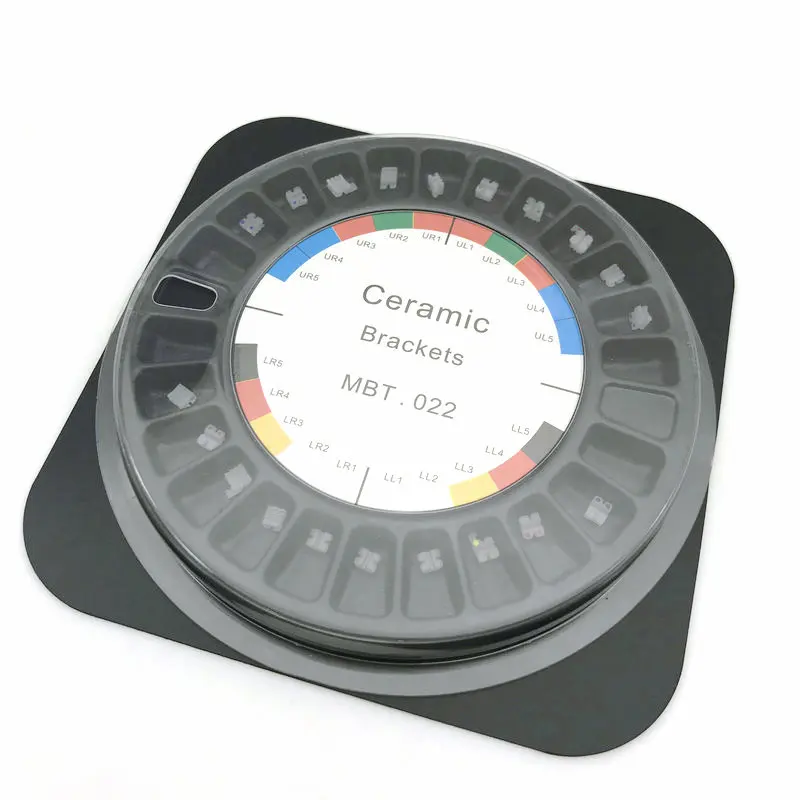 Стоматологический ортодонтический керамический кронштейн скобы Roth/MBT .022 345/3
