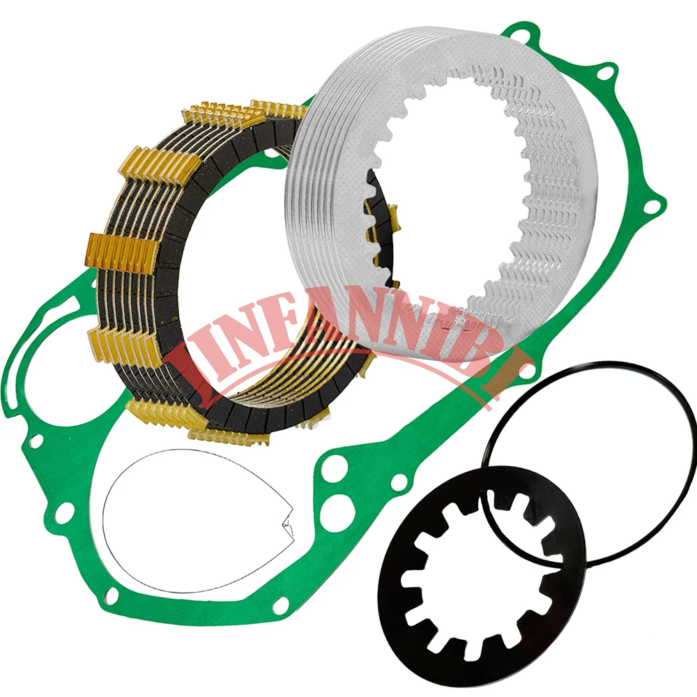 

Комплект фрикционных дисков сцепления и пружинная прокладка для Yamaha V Star 1100 XVS1100 Classic