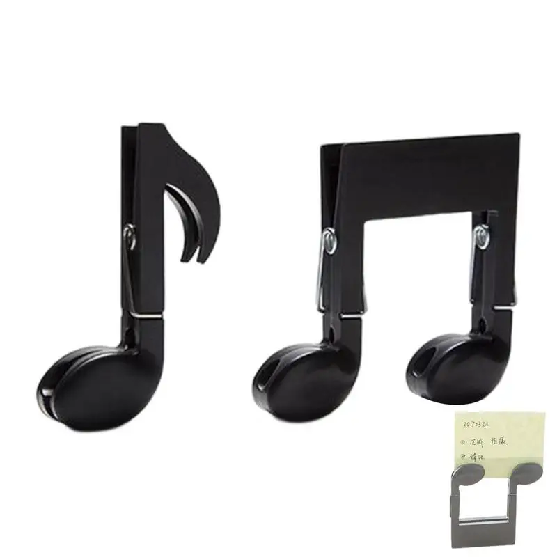 

Music Note Shaped Paper Clips 2pcs/set Music Clips Creative Food Bag Sealing Clip Music Note Book Clips Marks For Music Classes