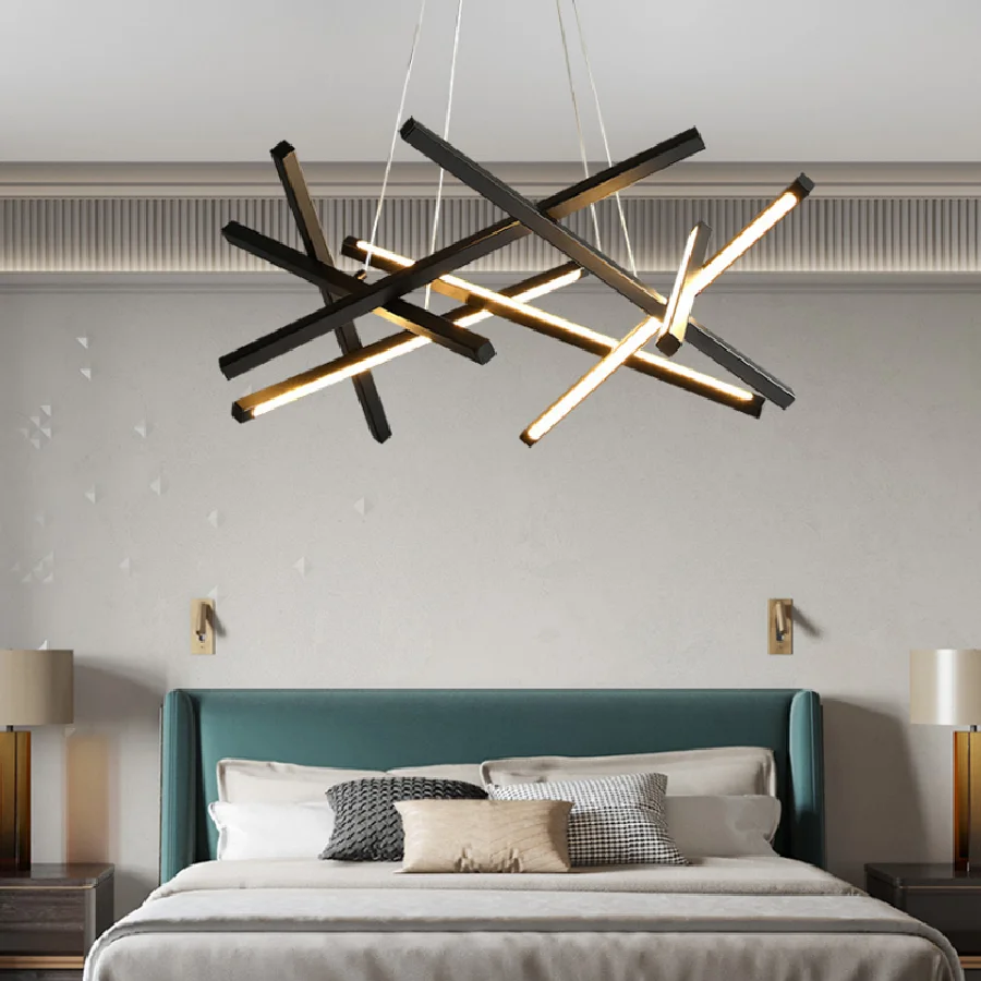 

Modern Gold Led Chandeliers Lighting Nordic Living Room Decor Led Pendant Lights Dining Room Bedroom Bar Hanging Light Fixture