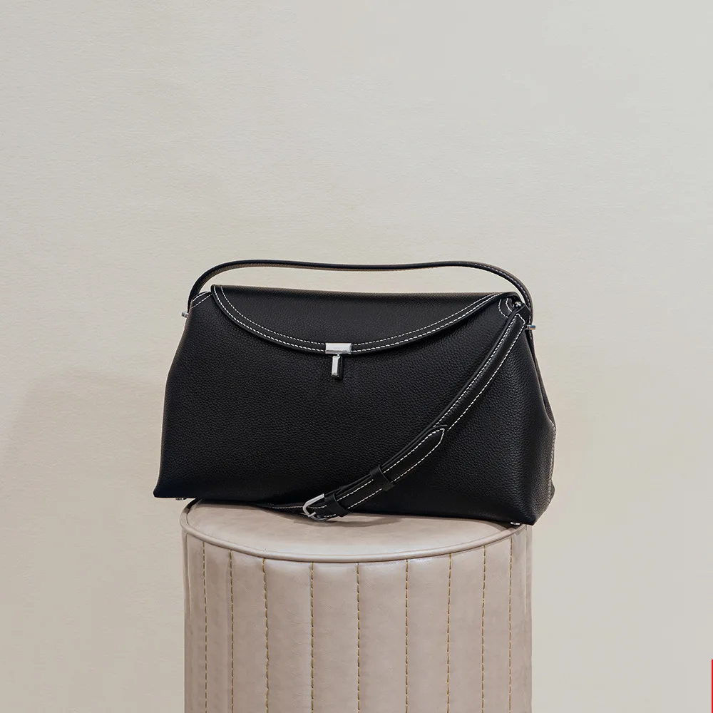 Высококачественная сумка через плечо с верхним слоем из воловьей кожи и клапаном