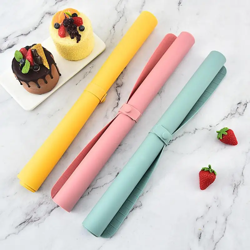 

Non Stick Rolling Mat Heat Resistant |rolling Mat Easy To Use Dough Mat Cake Dessert Soap Baking Sheet Kitchen Gadget