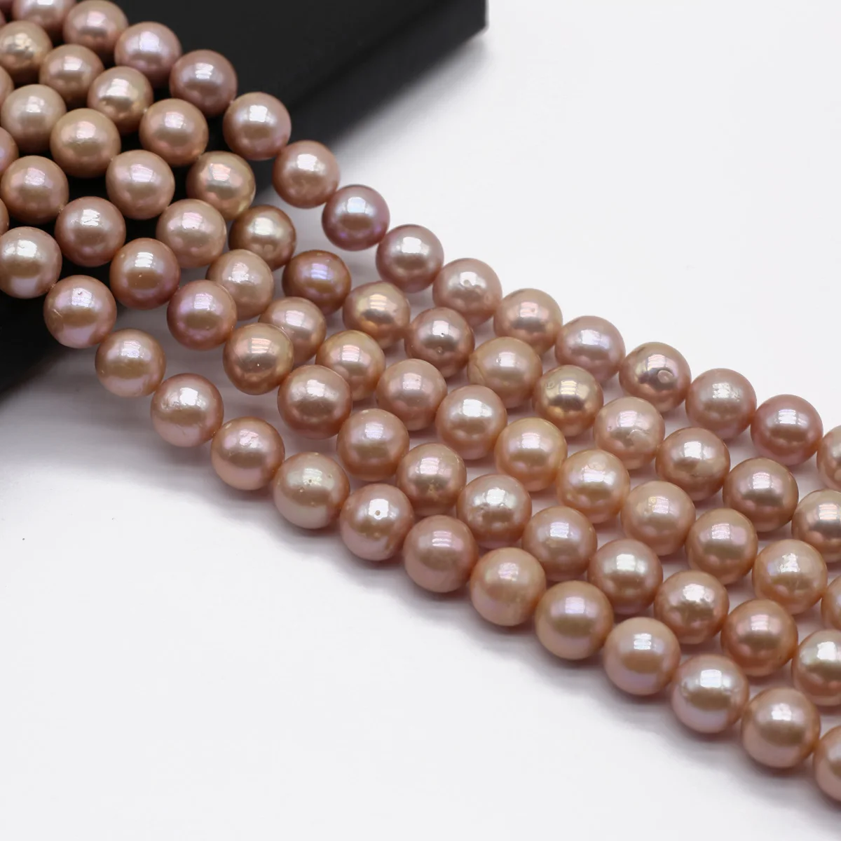 

Round Purple Baroque Pearl Beads Elegant Natural Freshwater Pearl Beads DIY Necklace Bracelet Accessories10-11mm