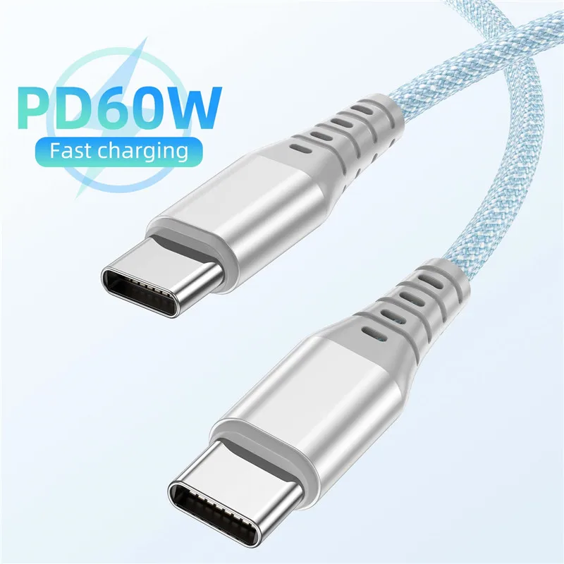 Ukgo 60 Вт 3a Кабель Для Быстрой Зарядки С Usb C К Type-c Pd Шнур Macbook Samsung Ipad Pro Iphone 15 ...