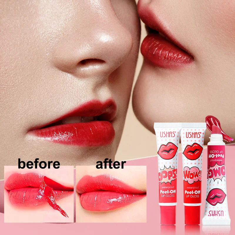 

Liquid Lipstick Lip Plumping Gloss Not Easy To Fade Non-Stick Cup Lip Tint Peel Off Lip Mask Waterproof Long Lasting Care Makeup