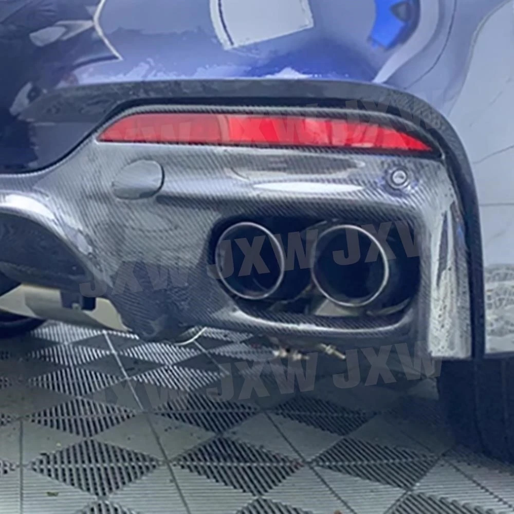 Фото Спойлер-накладка на задний бампер JXWANCF из карбона для BMW X6 F16 M Sport 2015-2019, защита заднего бампера из FRP для автомобилей №4