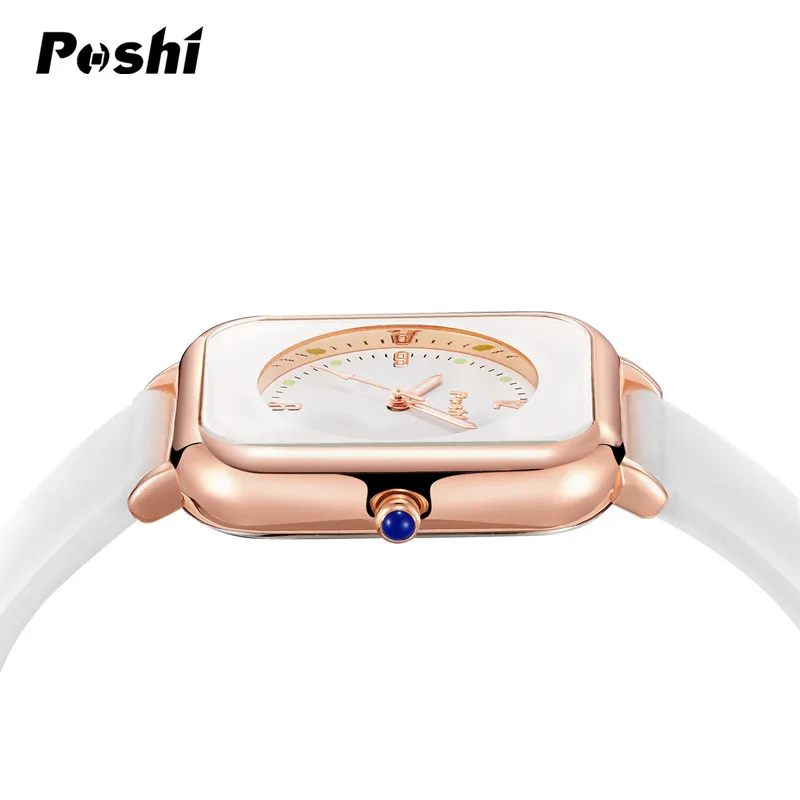 Часы POSHI Женские повседневные брендовые Роскошные ультратонкие простые