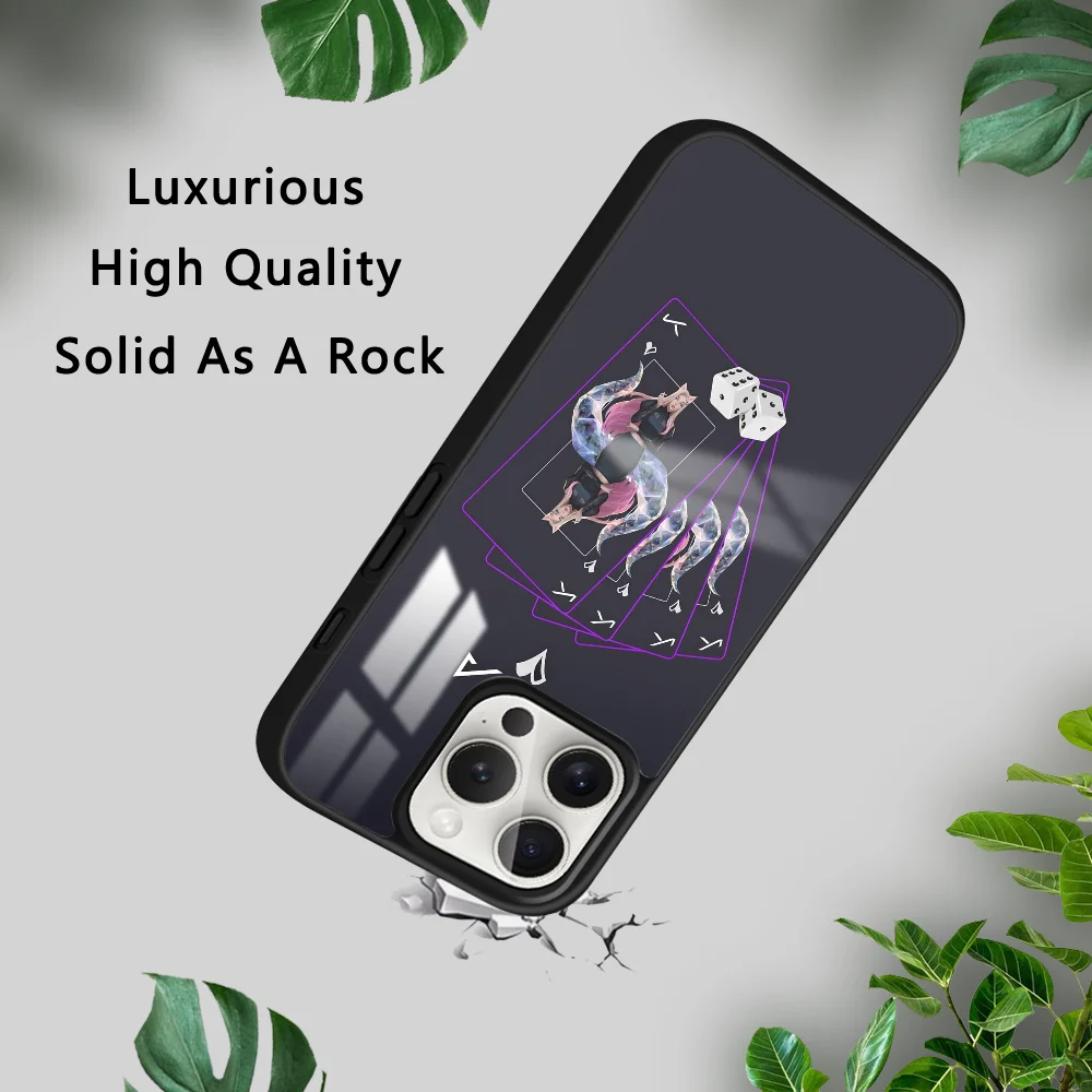 L-LOLS KDA A-Ahri Phone Case For iPhone 16 15 14 13 12 11 Pro Xs Max Mini Plus Celulares Hard Funda