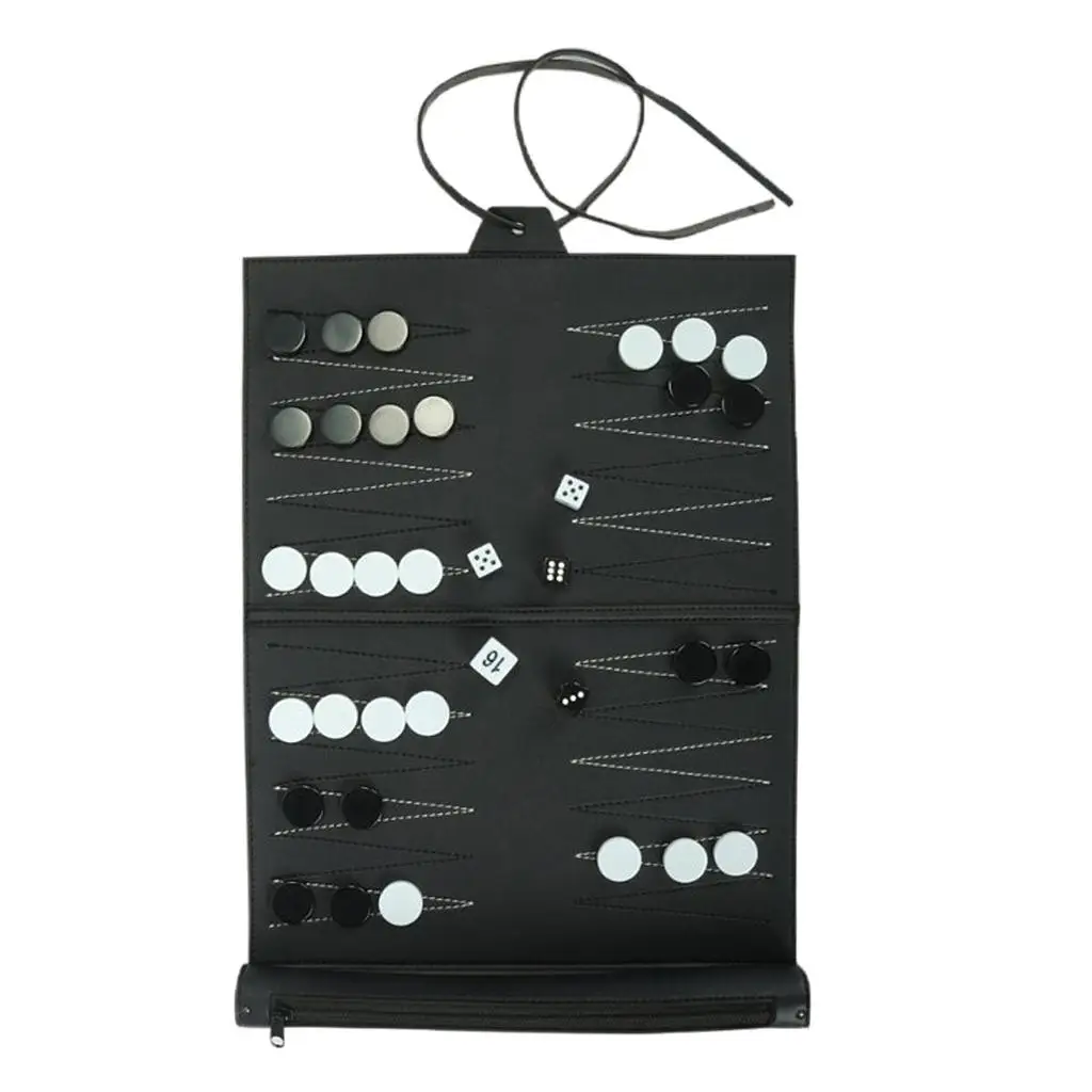 Классический семейный свернутый нарды из искусственной кожи для взрослых и