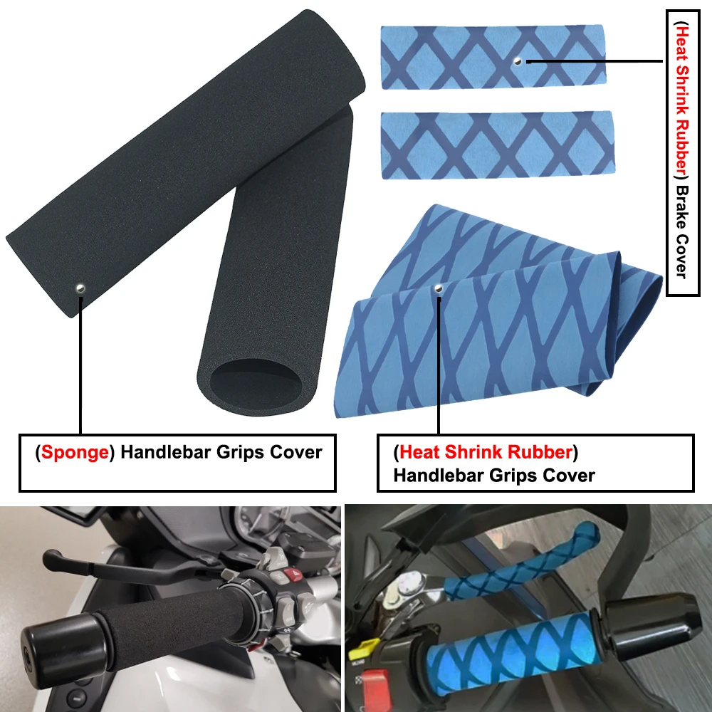 

For BMW S1000XR 2015-2019 S1000RR HP4 K1200S K1200R K 1300 S Universal Foam Handle Grip Heat Shrink Handlebar Grips Brake Cover