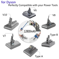 2022 for dyson v6 v7 v8 v10 type ab 12800mah replacement battery for dyson absolute cord free vacuum handheld vacuum cleaner