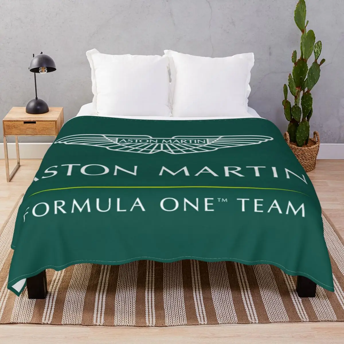 

Aston Martin F1 Blankets Flannel Decoration Multifunction Throw Blanket for Bed Home Couch Travel Cinema