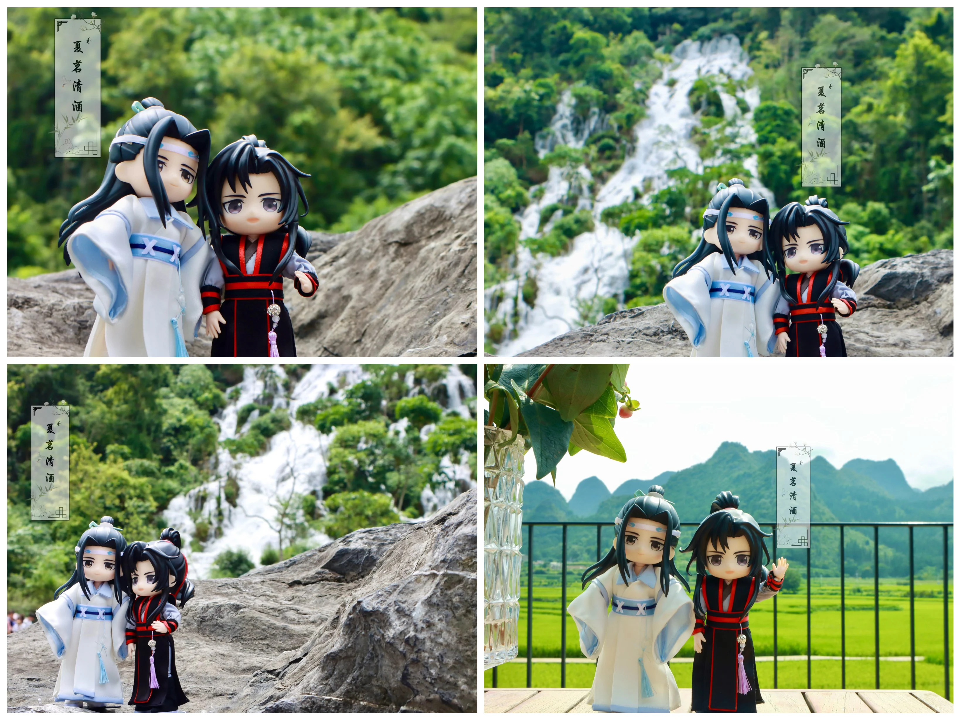 Фото Grandmaster Of Demonic MDZS Wei Wuxian Lan Wangji ручной работы OB11 Face Shell GSC BJD Кукла Аксессуары Реквизит Аниме Фигурка Игрушка Дети №2