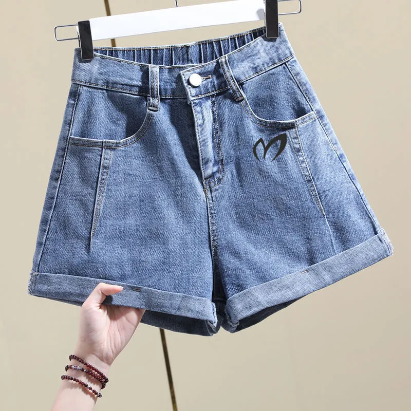 Benuynffy Golf Straight Foot Sports Women's 2023 High Jeans Shorts