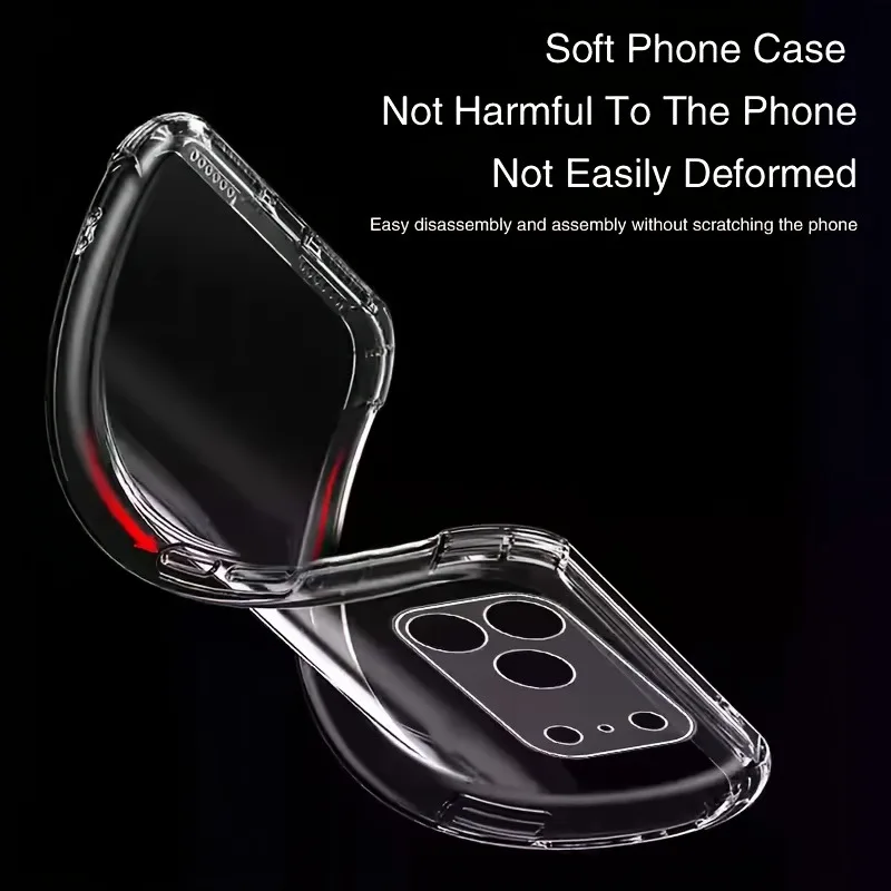 Фото Ультратонкий прозрачный чехол для iPhone 17 Pro Max, мягкий TPU-чехол для iPhone 17 Pro Max, ударопрочная прозрачная задняя Чехлы, чехол на айфон 17 про макс №2