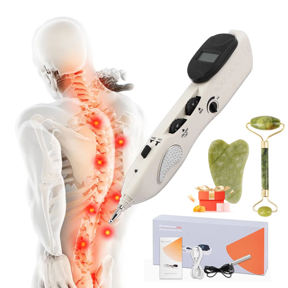 

Электрическая ручка для иглоукалывания, электронная ручка для меридиана, искусственный камень, набор для массажа, медицинский уход