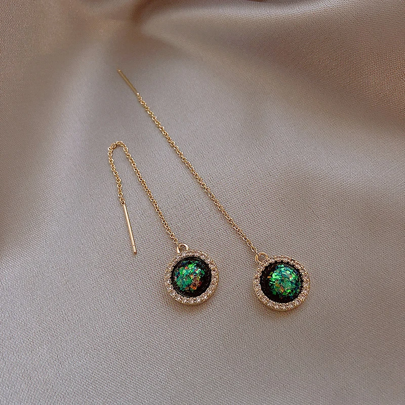 

2022 Trend Luxury Long Dangle Woman Earring Korean Fashion Charm Women's Earrings Drop Jewelry Party Girls Vintage Accessories