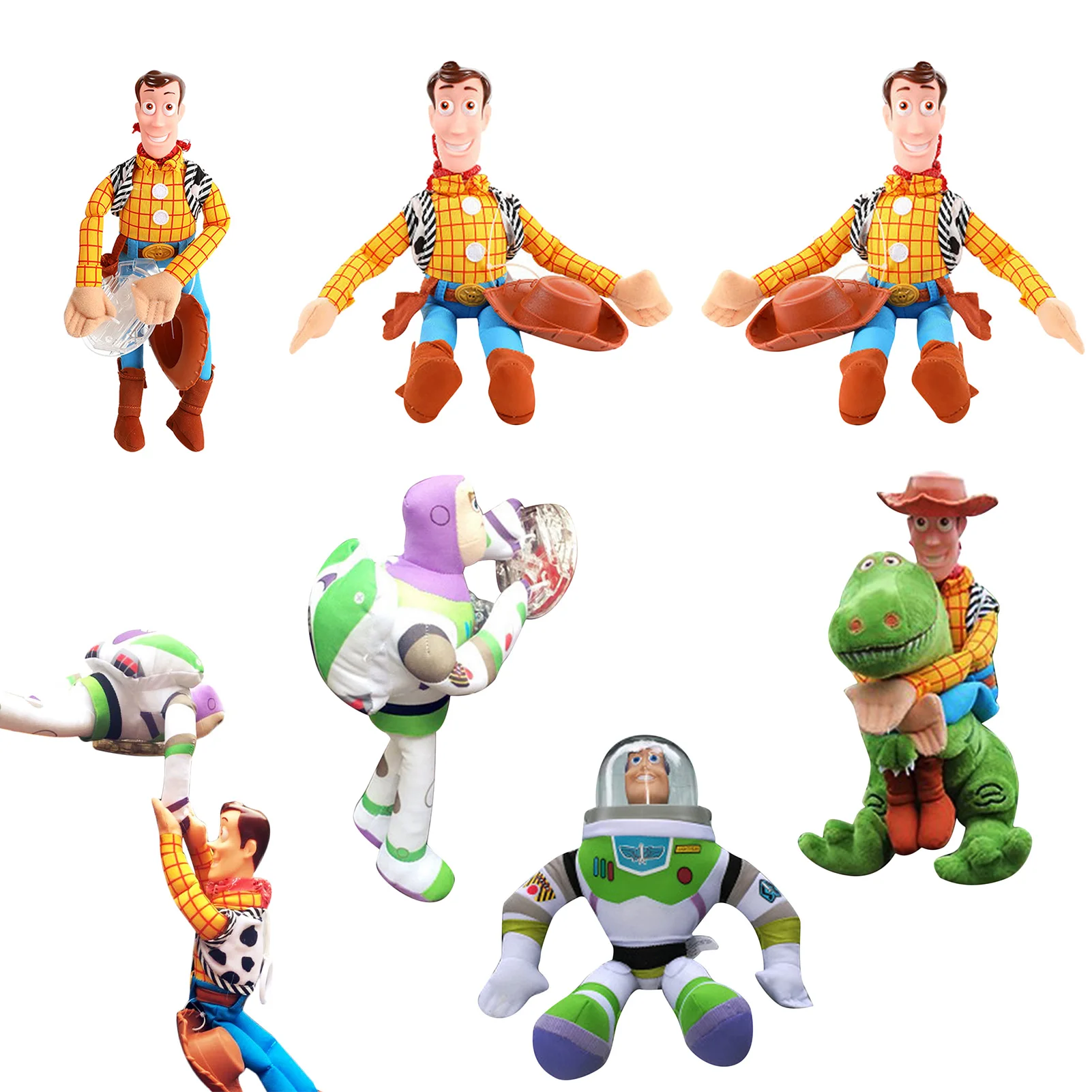 

Car Buzz Lightyear Plush Doll Accessories Auto Anime Woody Lightyear Car Dolls To hang interior Decorations Birthday Gift
