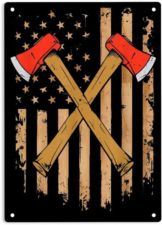 mercn Flg xe Throwng Htchet Thrower Sgns Metl Tn Sgn плакат для дома/офиса/грилей/спальни/кафе Brs Pub/Mn Cve Wll