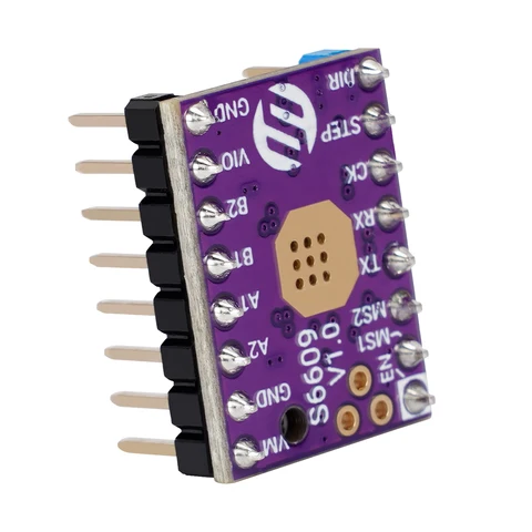 Драйвер шагового двигателя S6609 GC6609 StepStick, бесшумный драйвер для запчастей 3D-принтера Uart, замена TMC2209 TMC2208 256 Microstep