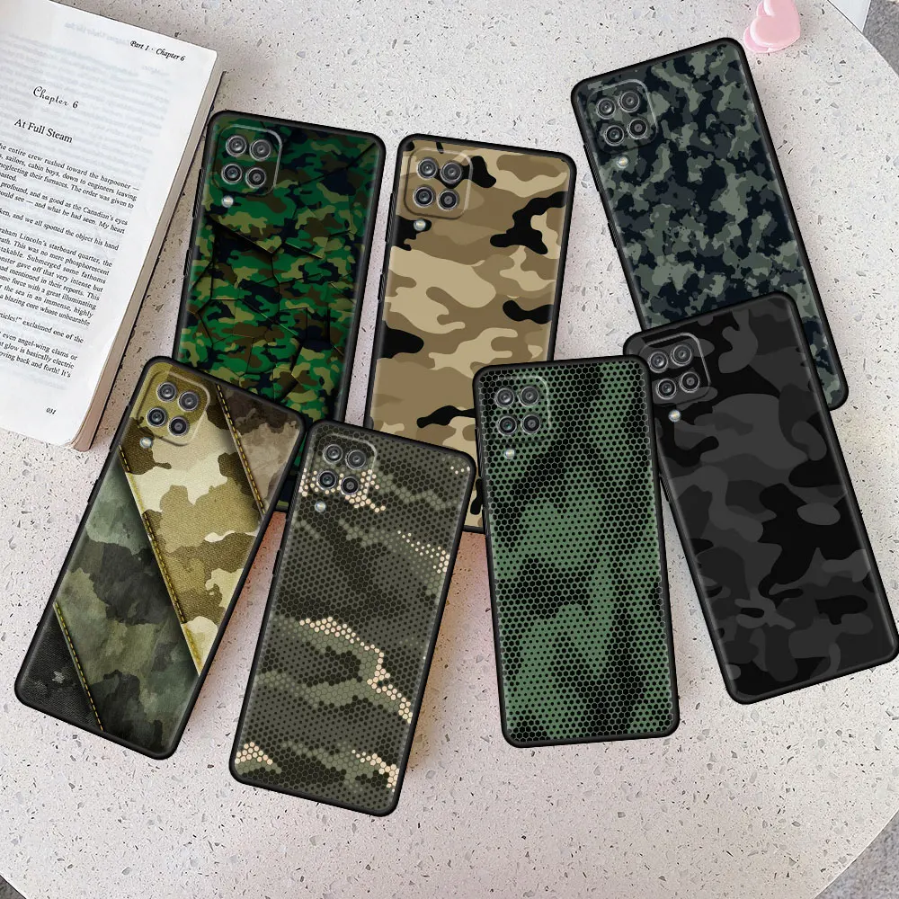 

Case Coque for Samsung Galaxy A51 A71 A21s A12 A02s A31 A03 5G 4G Camouflage Pattern Camo Military Army TPU Back Celular