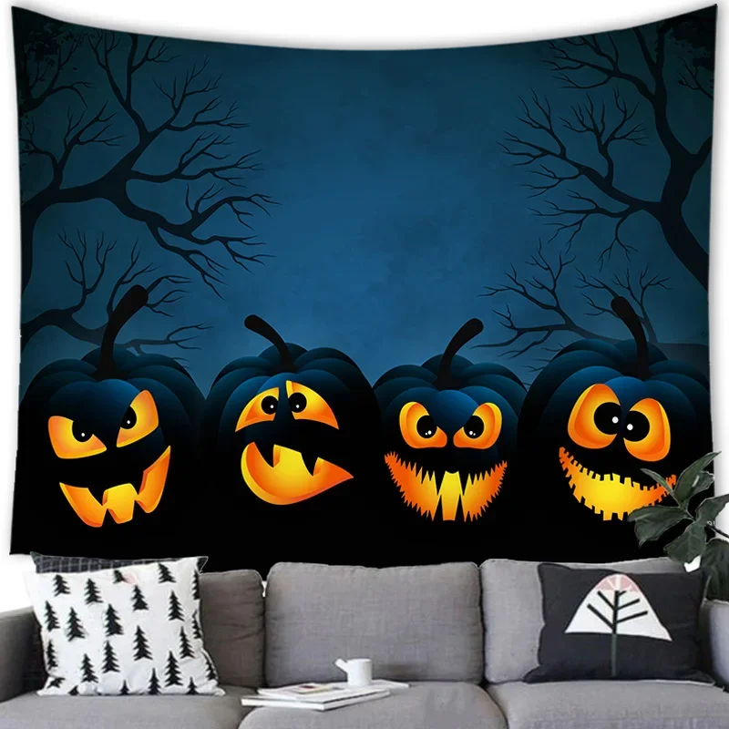 Хэллоуин летучая мышь тыква украшение дома гобелен спальня гостиная ужас фон