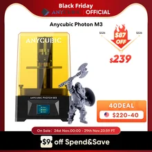 ANYCUBIC Photon M3 LCD 3D Printer UV Photocuring With 7.6' 4K+ High Resolution Screen 3L Large Build Volume 180*163.9*102.4mm