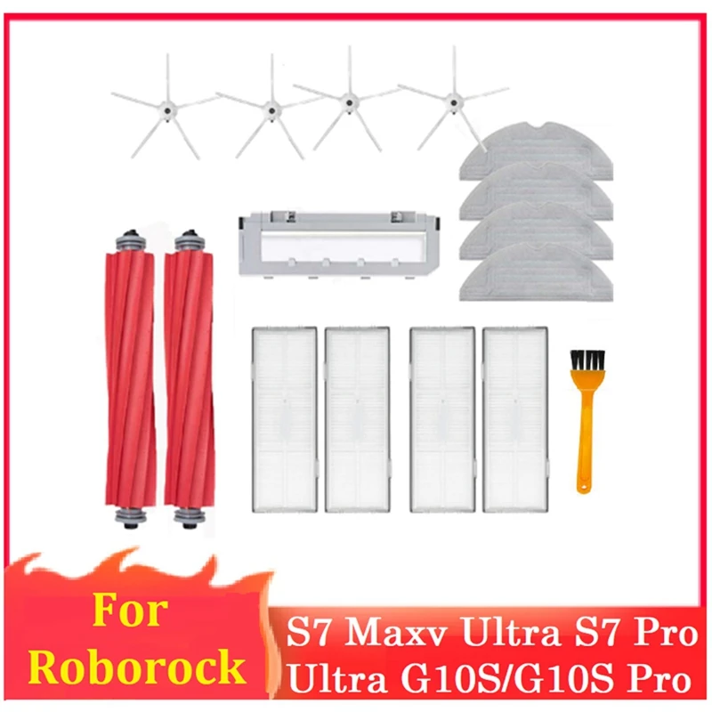 

Robot Vacuum Main Side Brush Mop For Roborock S7 Maxv Ultra S7 Pro Ultra G10S/G10S Pro