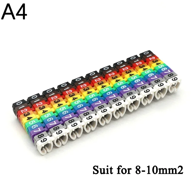 

100/150 шт. кабельные маркеры, красочные маркеры M-типа, номерная бирка, этикетка для 2-8 мм, проводной сетевой кабель, маркер для проводов, бирка для Cat5